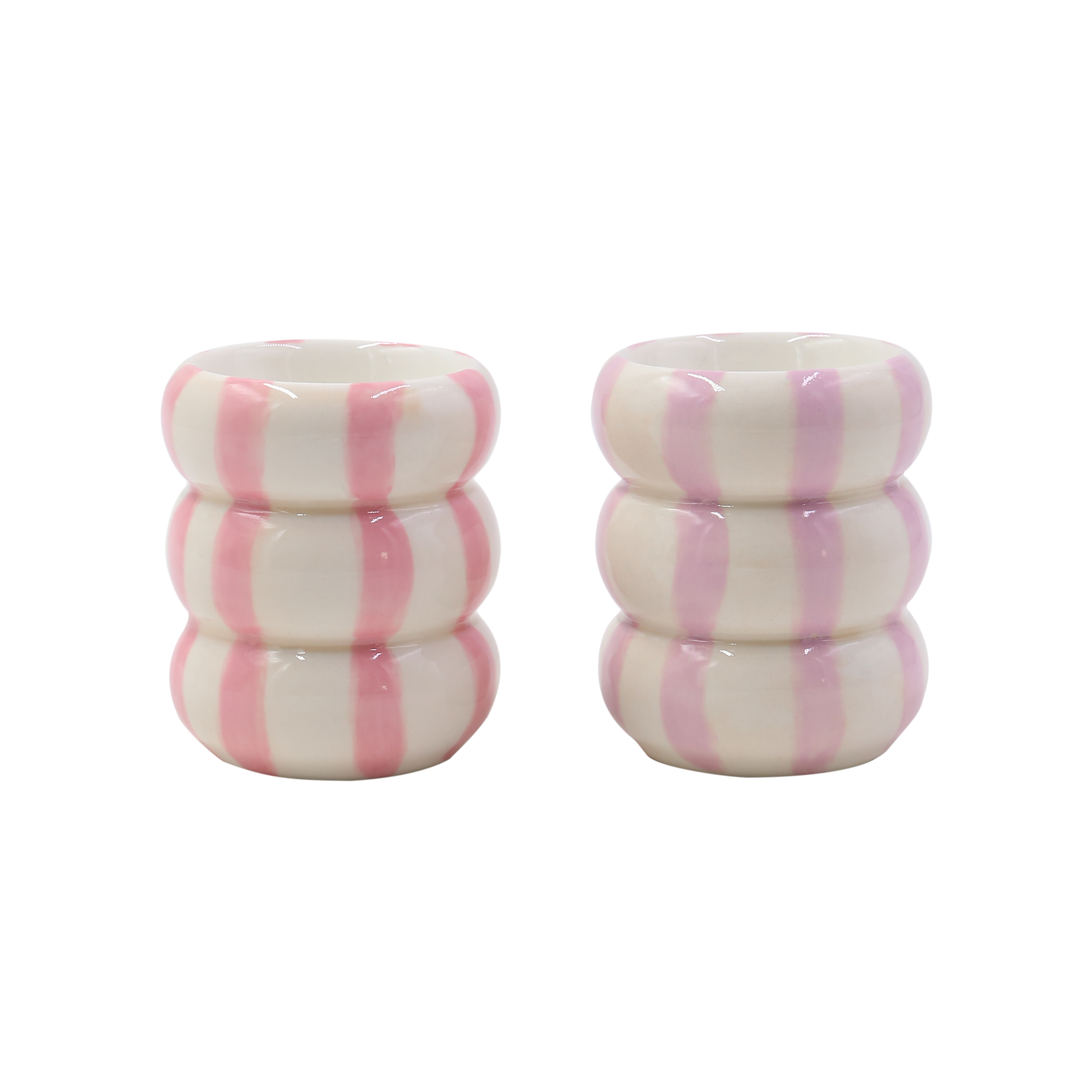 Set Of 2 Egg Cups Stella - Rayas Bailarinas Gift