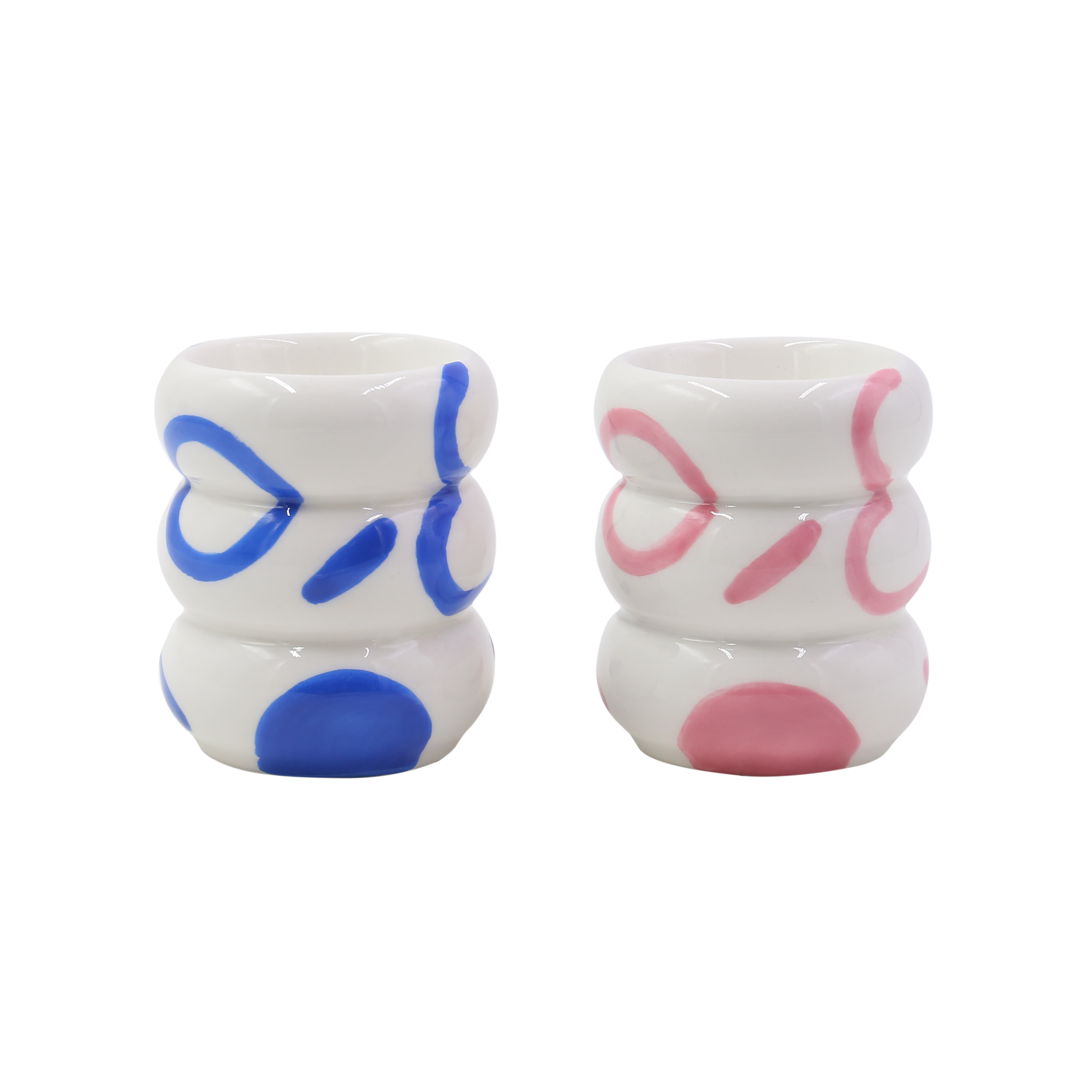 Set Of 2 Egg Cups Stella - Abstract Madness Gift