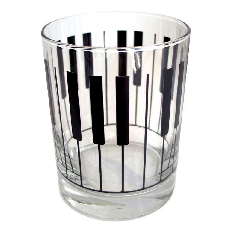 Clear Glass Tumbler Keyboard Design Gift