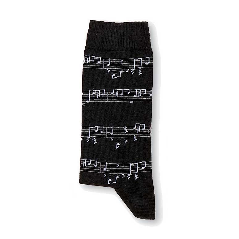 Socks Black Note Medium Gift