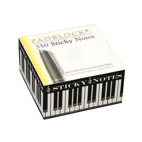 Padblock Sticky Note Piano Keys Gift