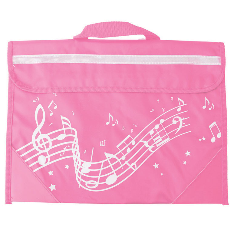 School Bag Wavy Stave Design Pink Gift