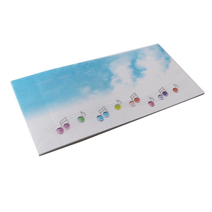 Music Letter Pad Crystal Notes Small Pack Of 10 Gift