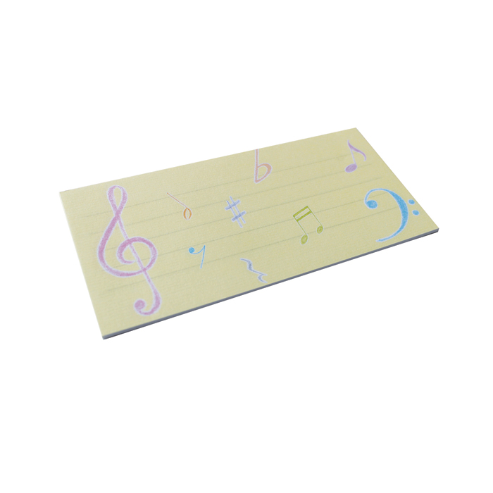 Music Letter Pad Colour Notes Small Pack Of 10 Gift