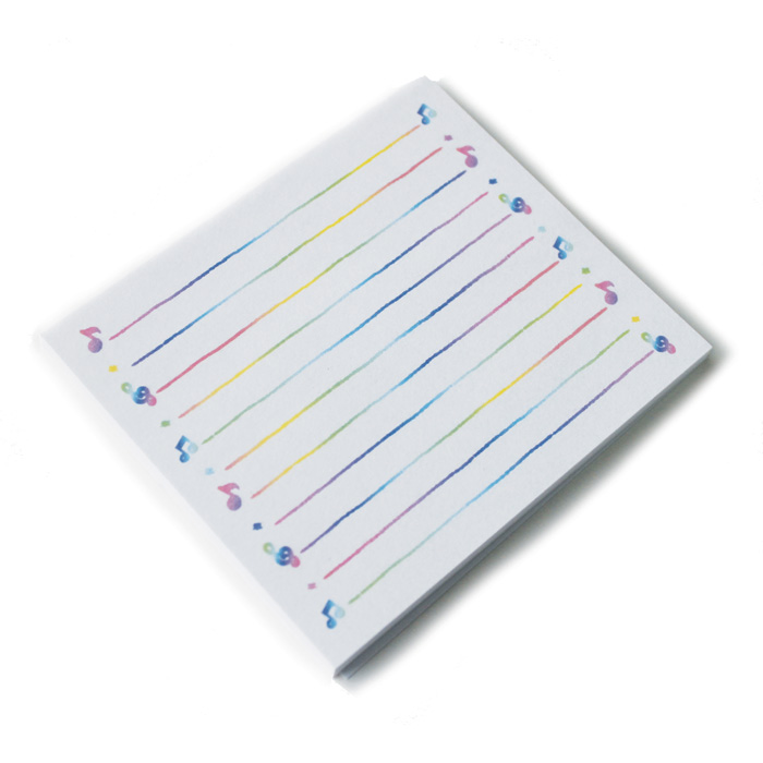 Memo Pad Rainbow Lines Gift