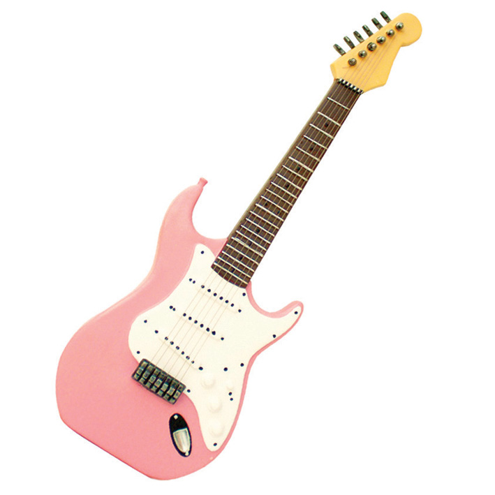Wall Art Pink Electric Guitar Gift