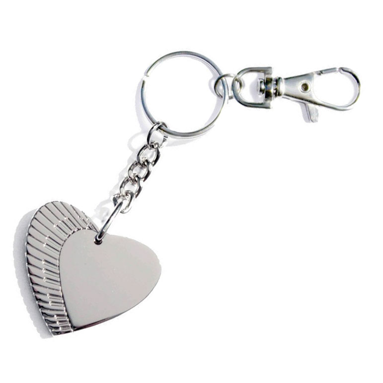 Metal Key Ring Piano Heart Gift