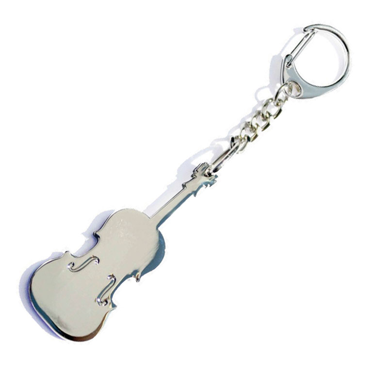 Metal Key Ring Violin Gift