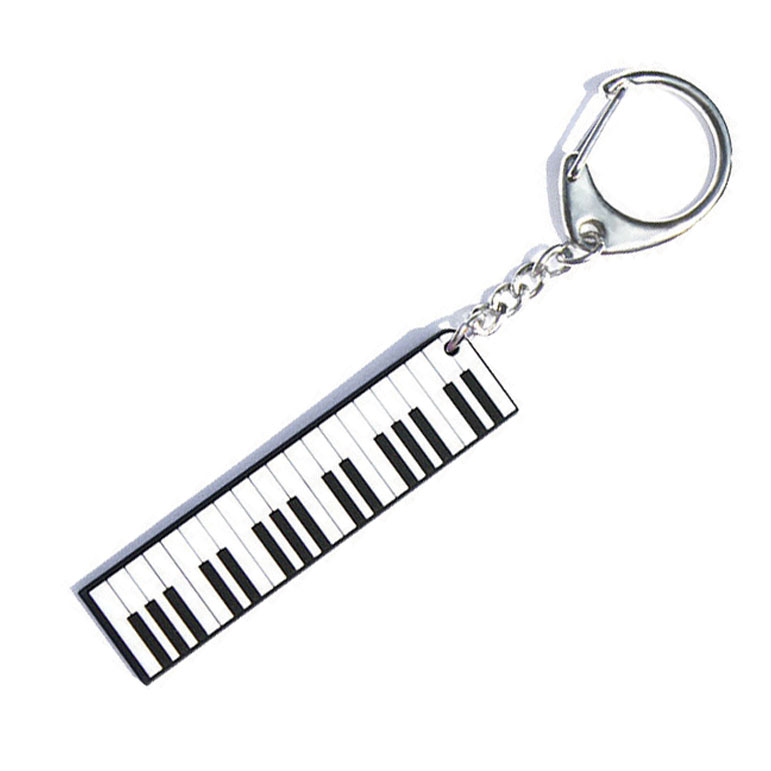 Pvc Key Ring Piano Keys Gift