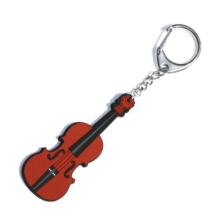 Pvc Key Ring Violin Gift