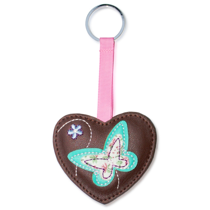 Wildflower Key Ring Chocolate Butterfly Gift
