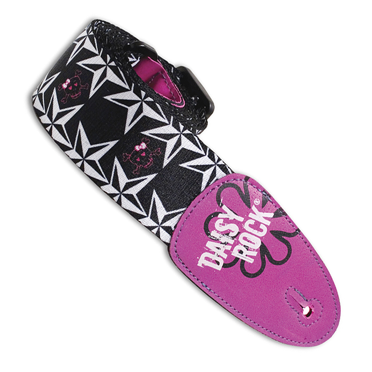 Daisy Rock Guitar Strap Pink Skulls Gift