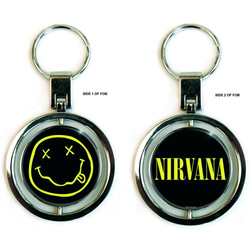 Nirvana Spinning Keychain Smiley Gift