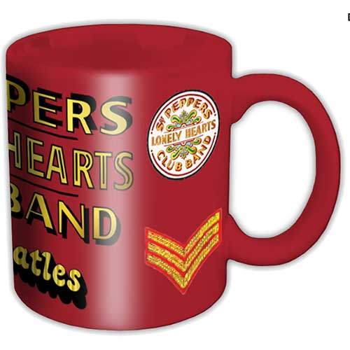 Beatles Boxed Mug Sgt Pepper Logo Gift