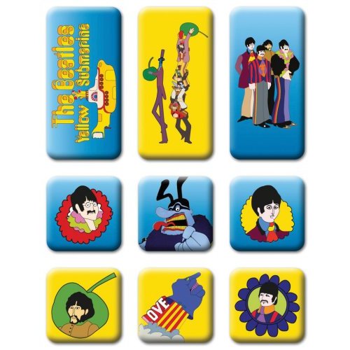 Beatles Fridge Magnet Set Yellow Submarine Gift
