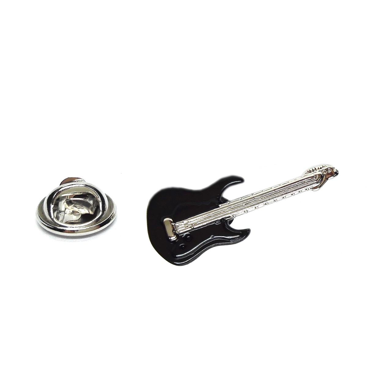 Pin Badge Electric Guitar Black Gift