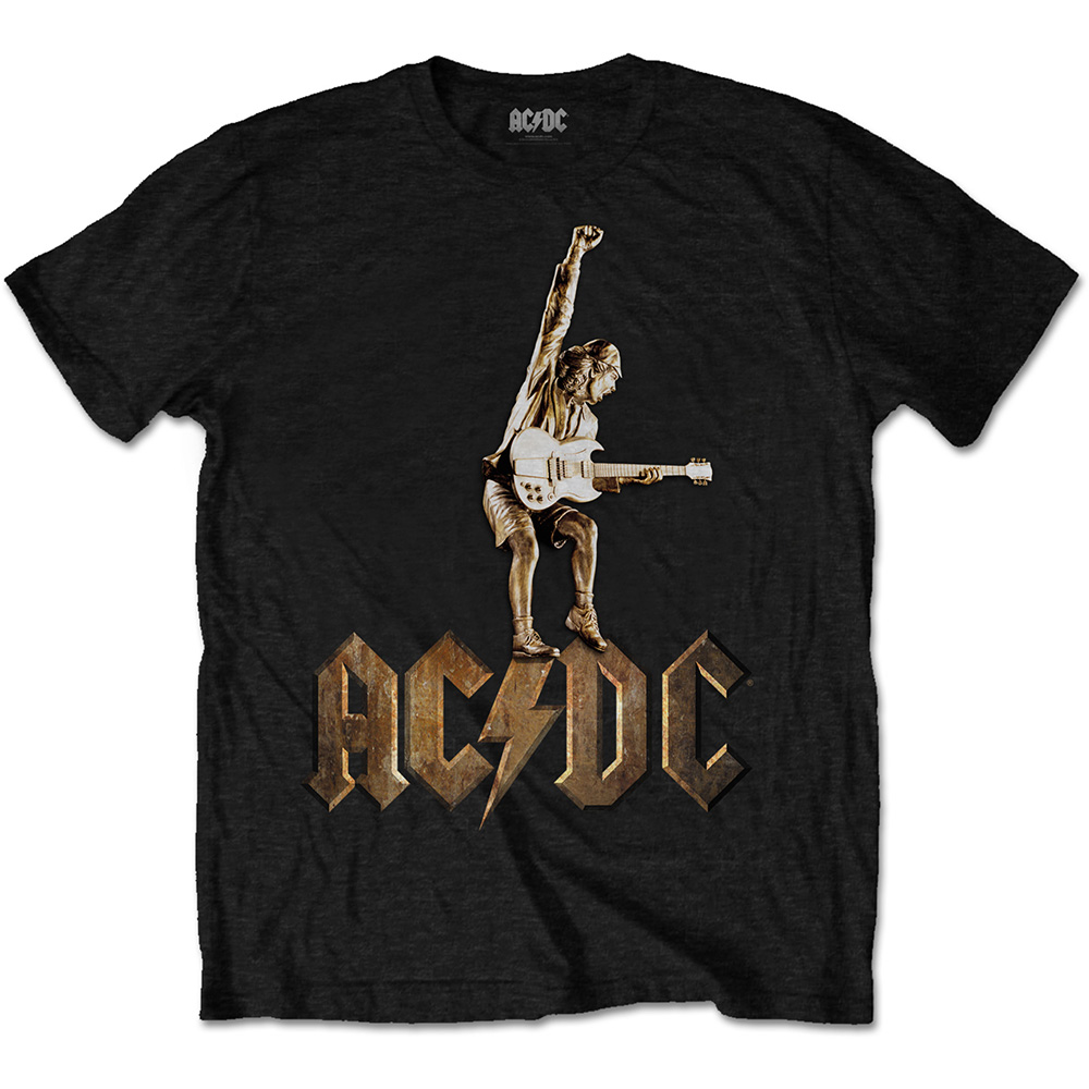 AC/DC T Shirt Angus Statue Mens Small Gift