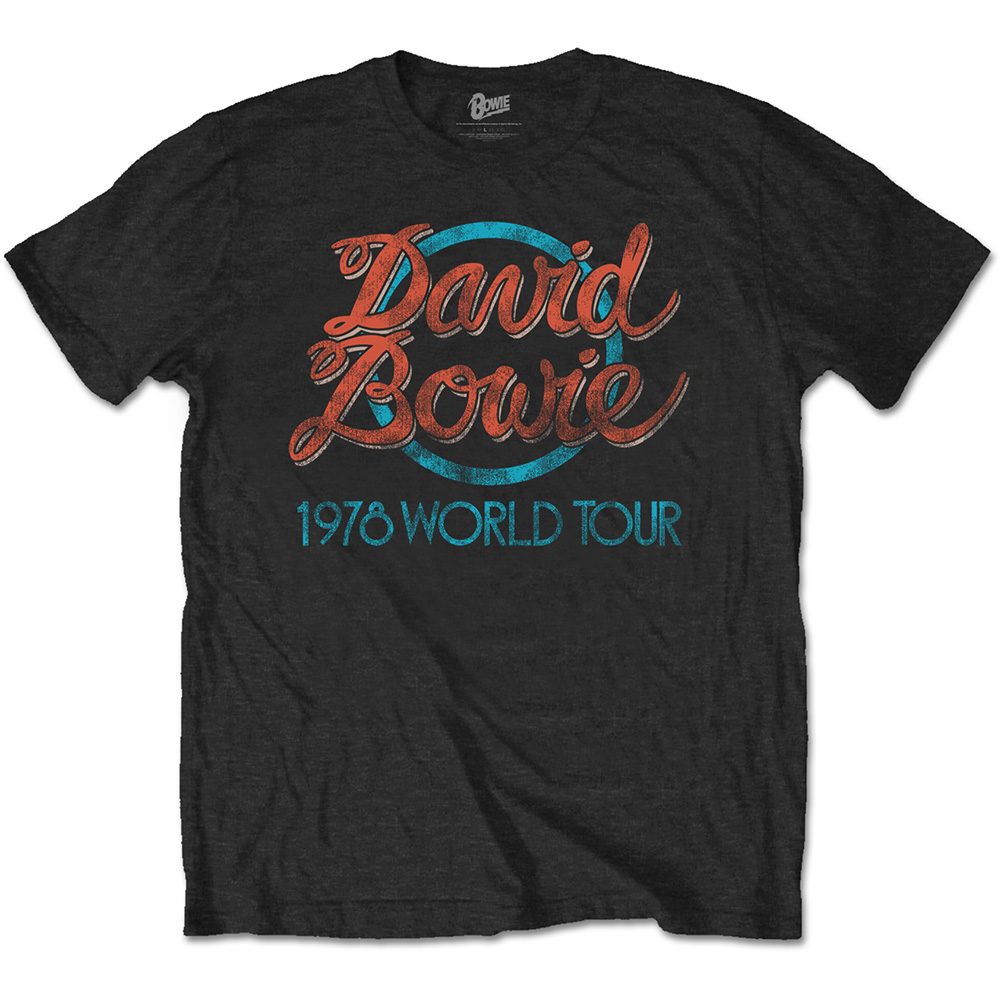 David Bowie T Shirt 1978 World Tour Mens Medium Gift