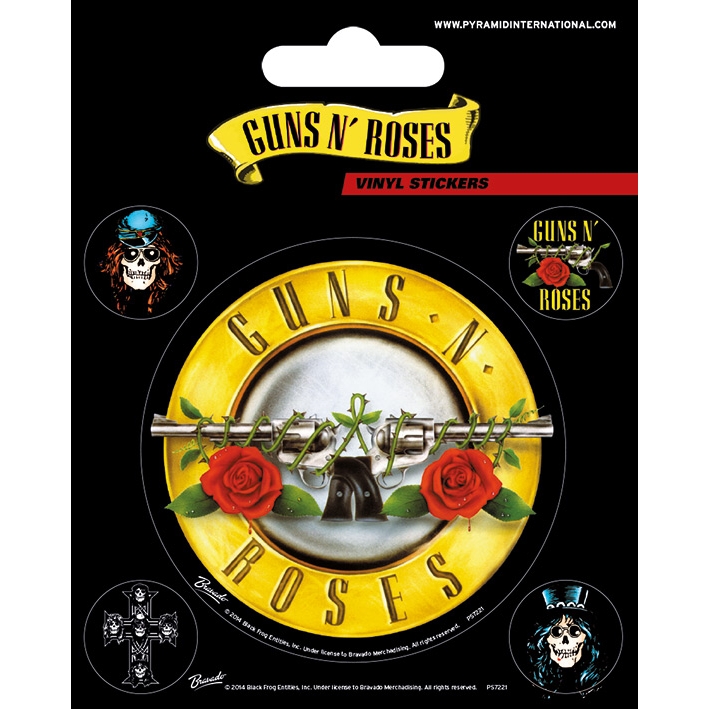 Guns N Roses Stickers Bullet Logo Gift