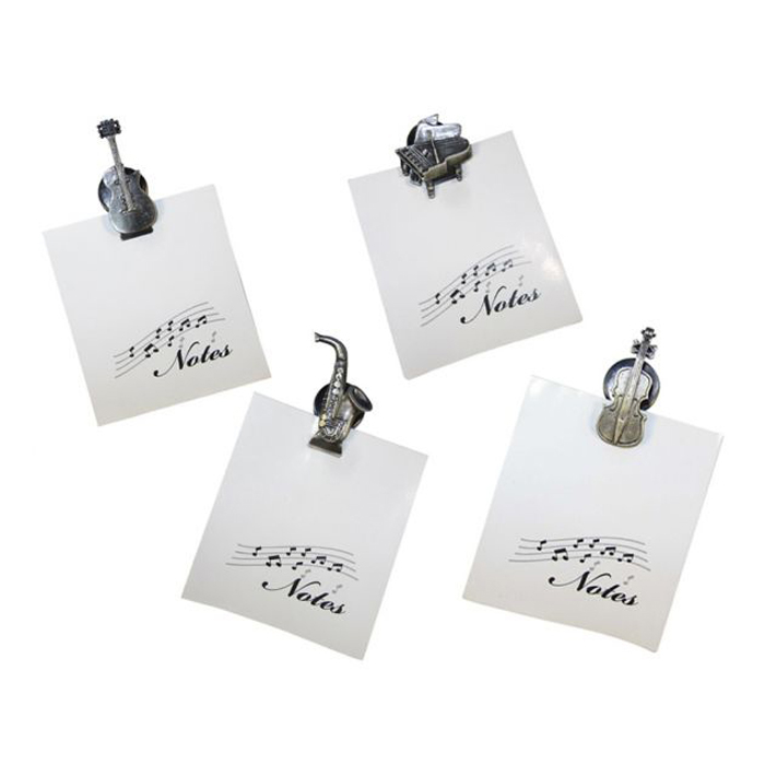Magnetic Music Notelet Clips 3x4 Designs = 12 Gift