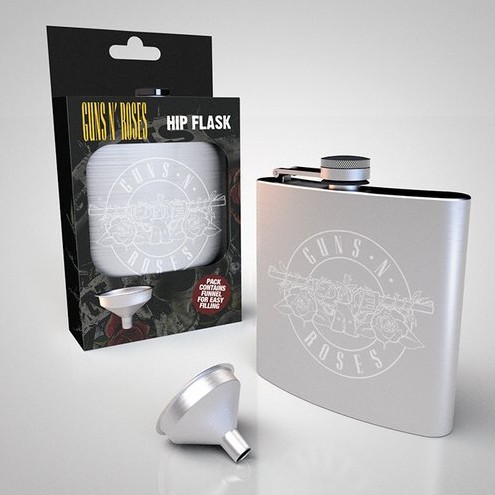 Guns N Roses Hip Flask Logo 200ml Gift