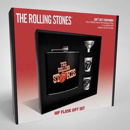Rolling Stones Hip Flask Gift Set Tongues Gift