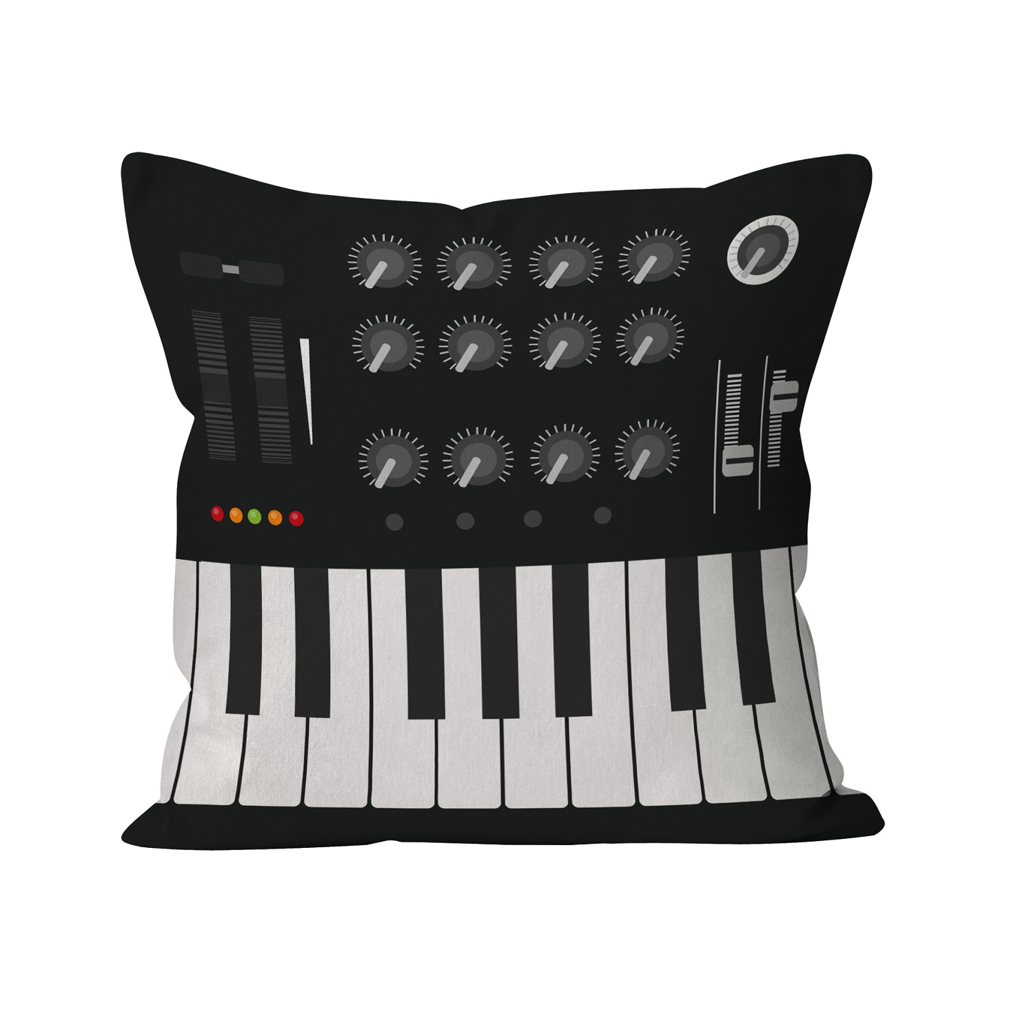 Rock Club Cushion Cover Synthesizer Gift