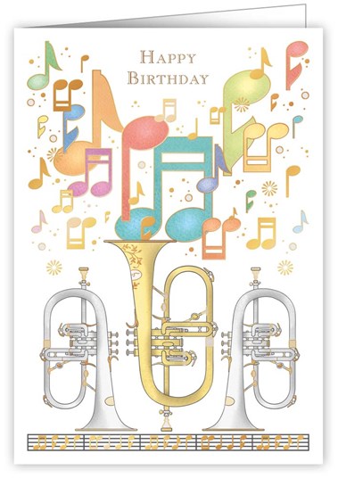 Greetings Card Happy Birthday Music Gift