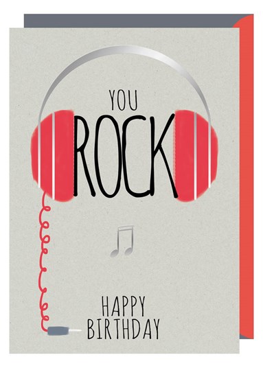 Greetings Card You Rock Gift