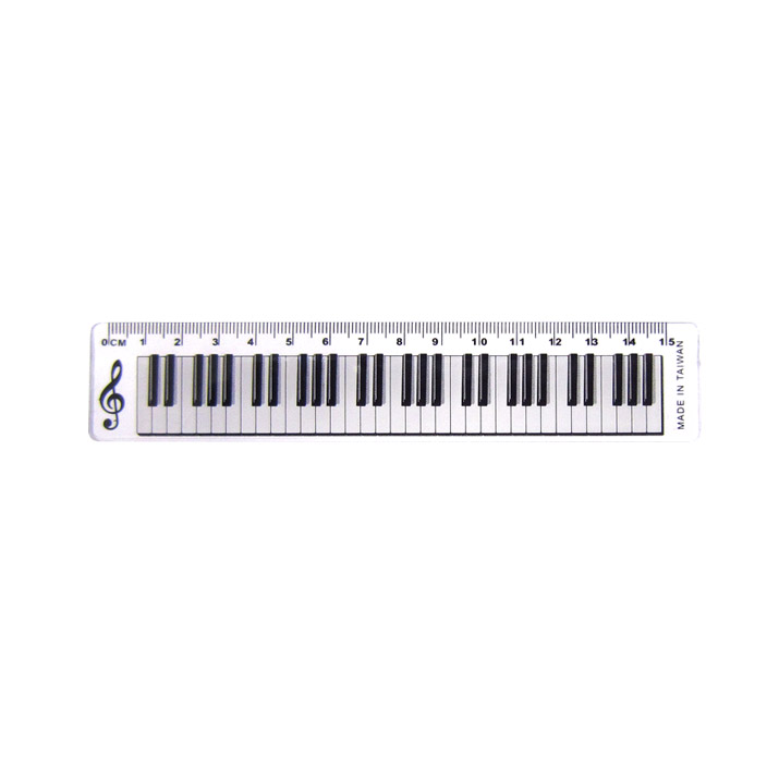 Ruler 15cm Keyboard Design Clear Gift