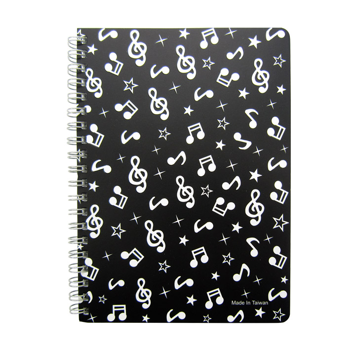 Notebook Black & White Notes Design Gift