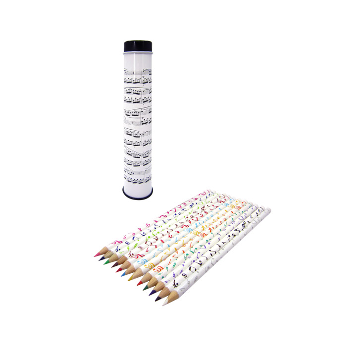 Coloured Pencils 12 In Tin Staves Gift