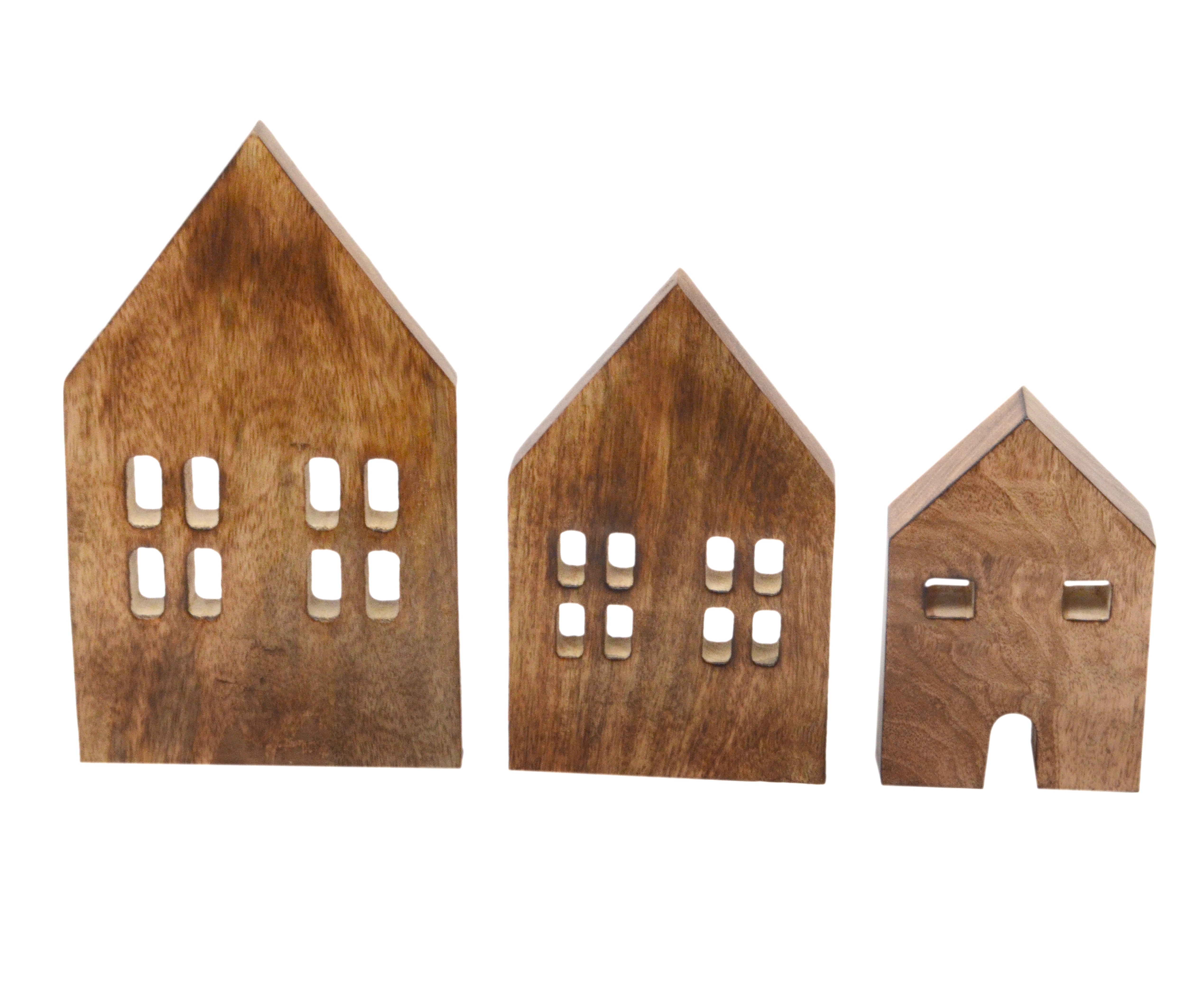 Wooden Vintage Houses Set/3 Gift