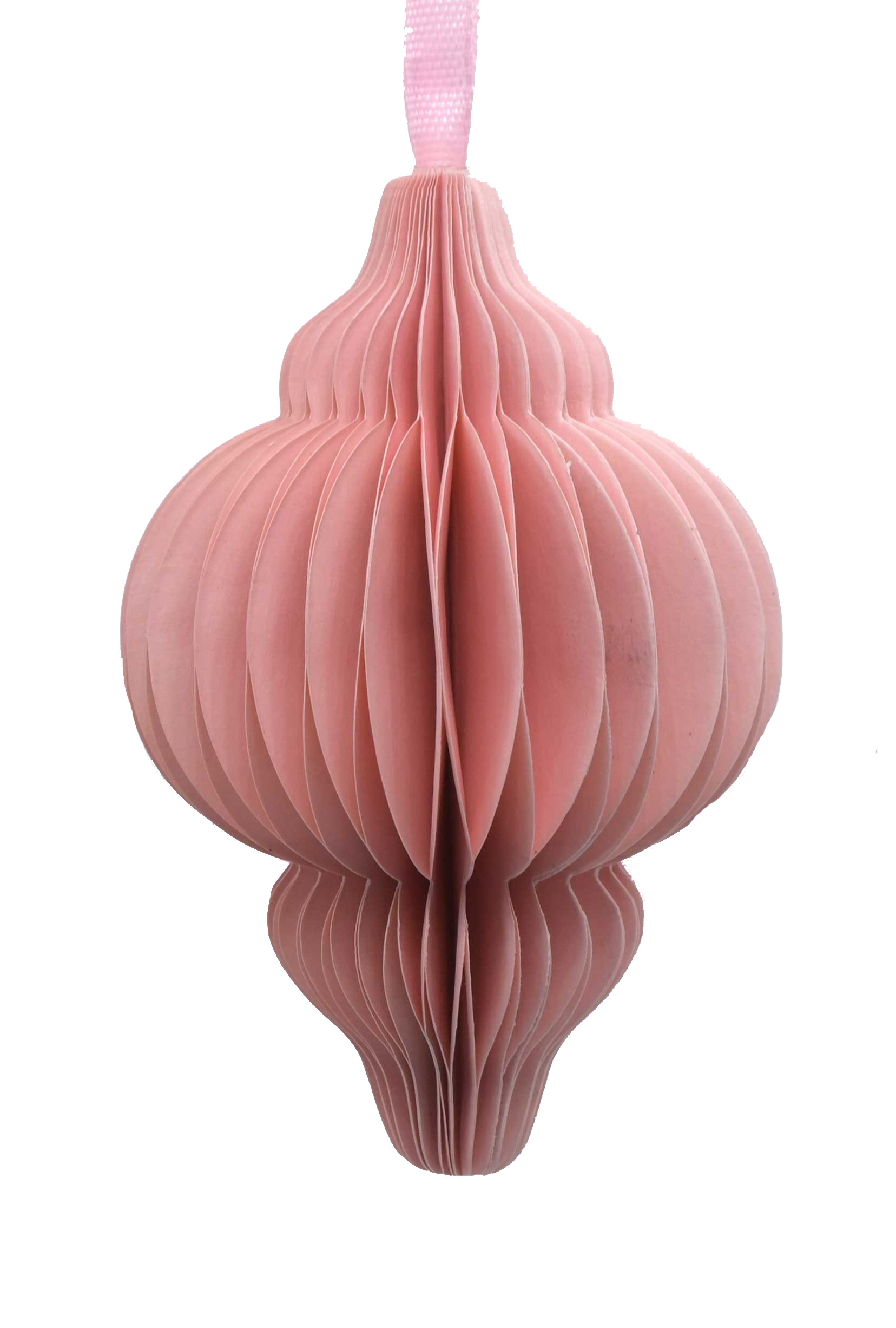 Brights Paper Honeycomb Finial Light Pink 10cm Gift