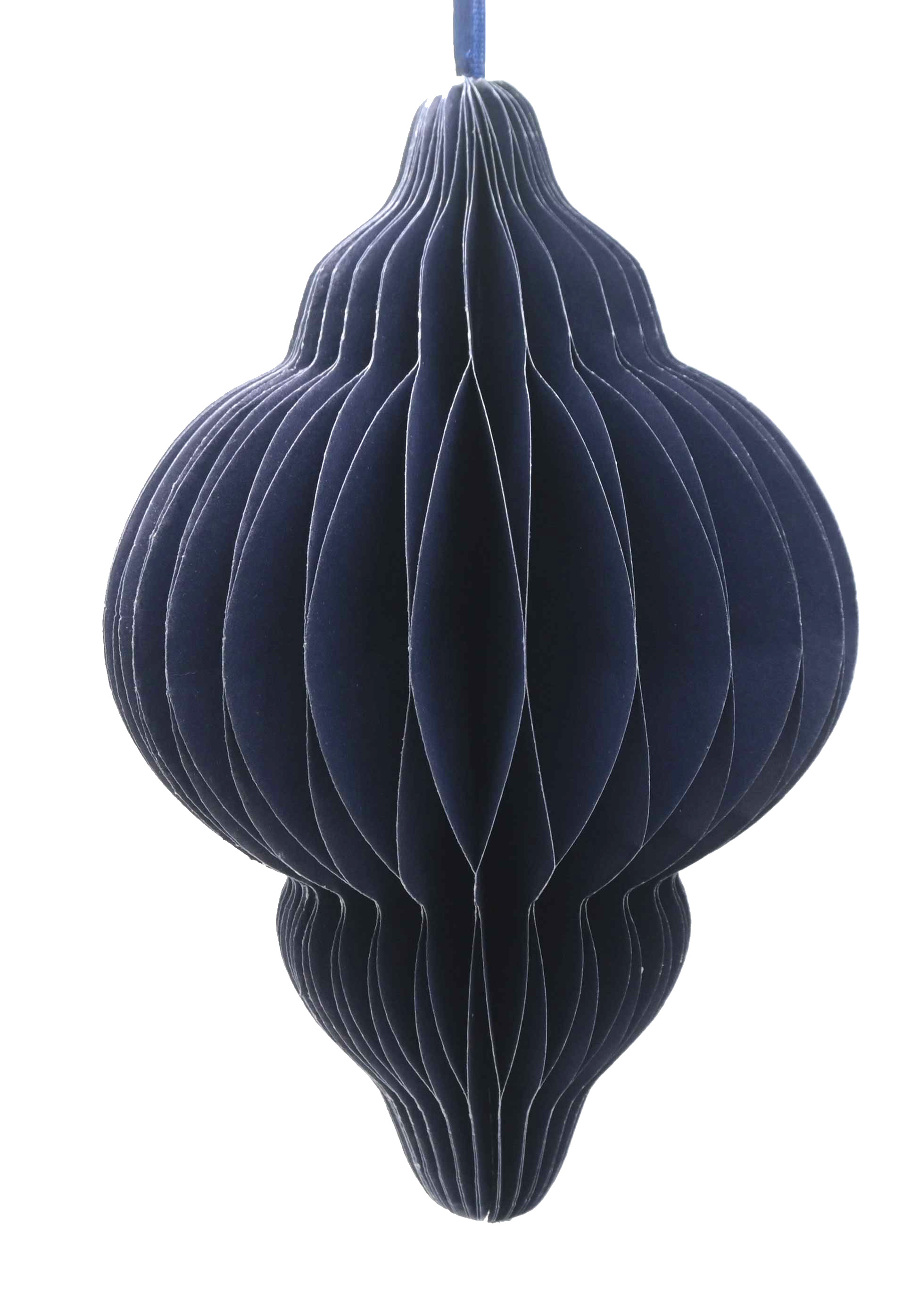 Brights Paper Honeycomb Finial Blue 20cm Gift