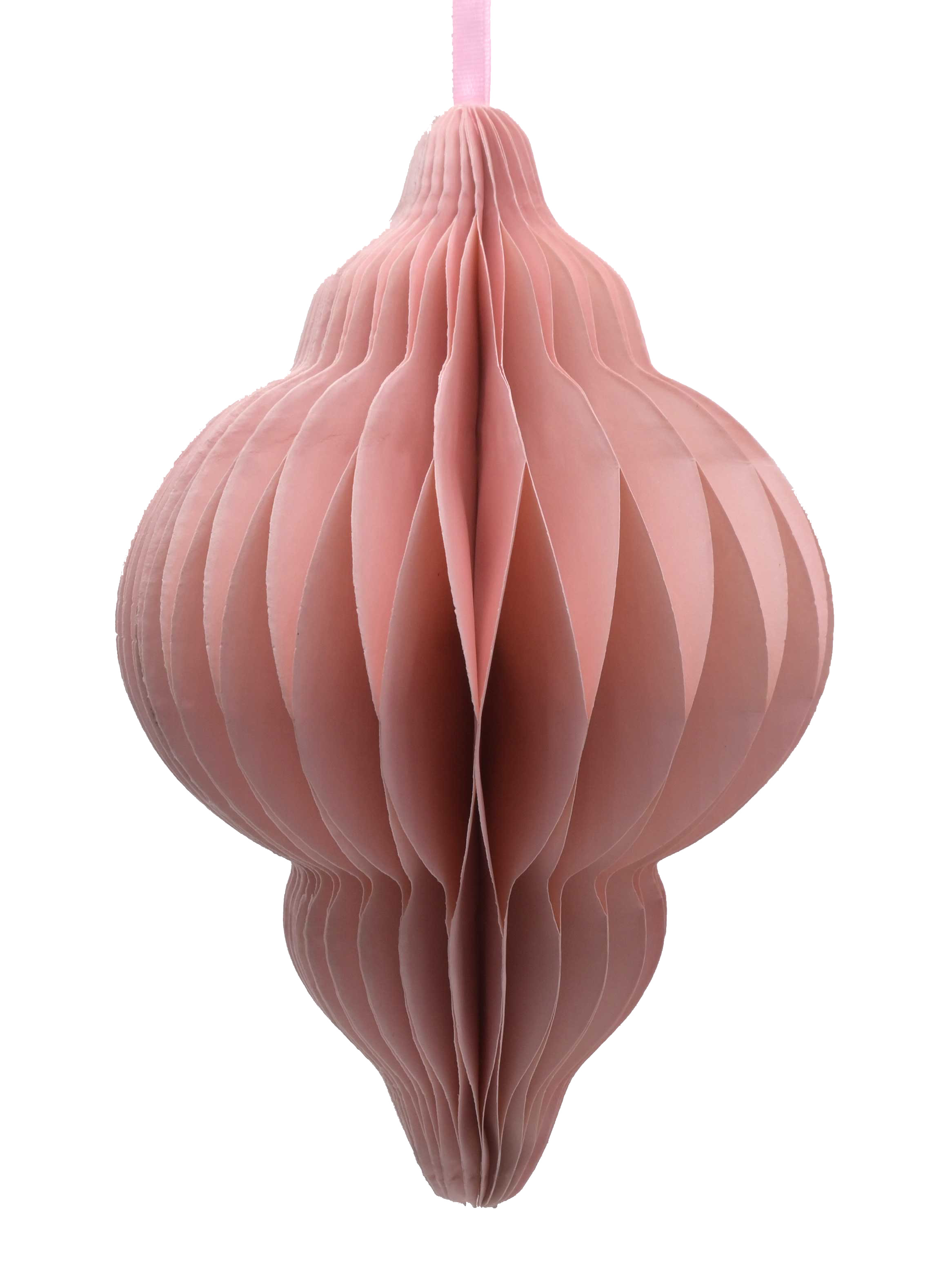 Brights Paper Honeycomb Finial Light Pink 20cm Gift