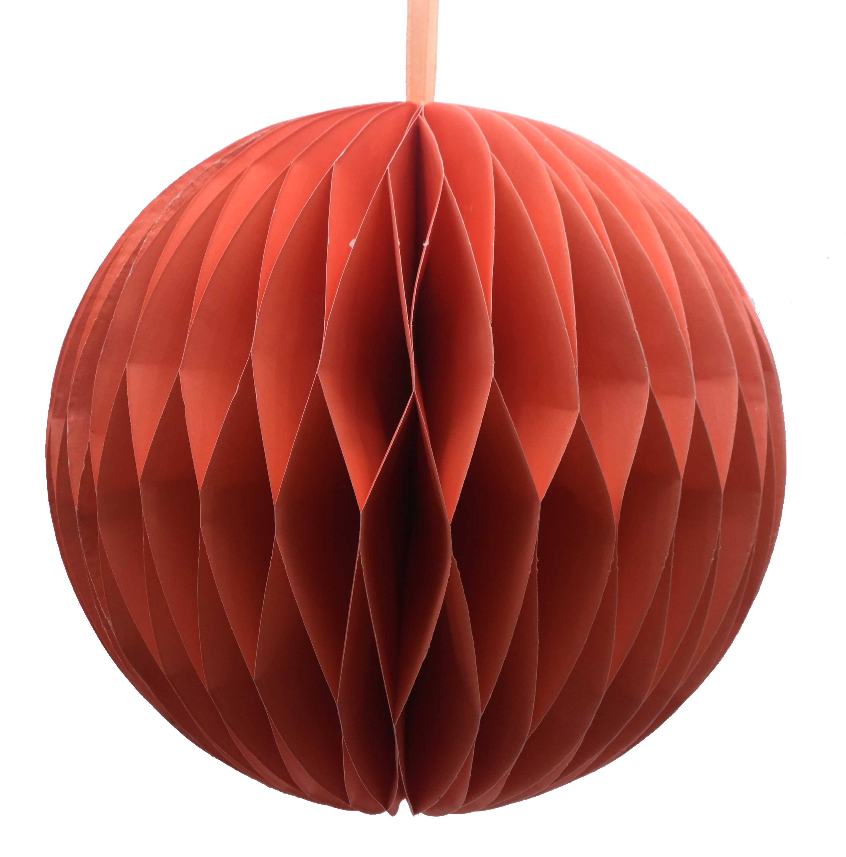 Brights Paper Honeycomb Ball Orange 20cm Gift