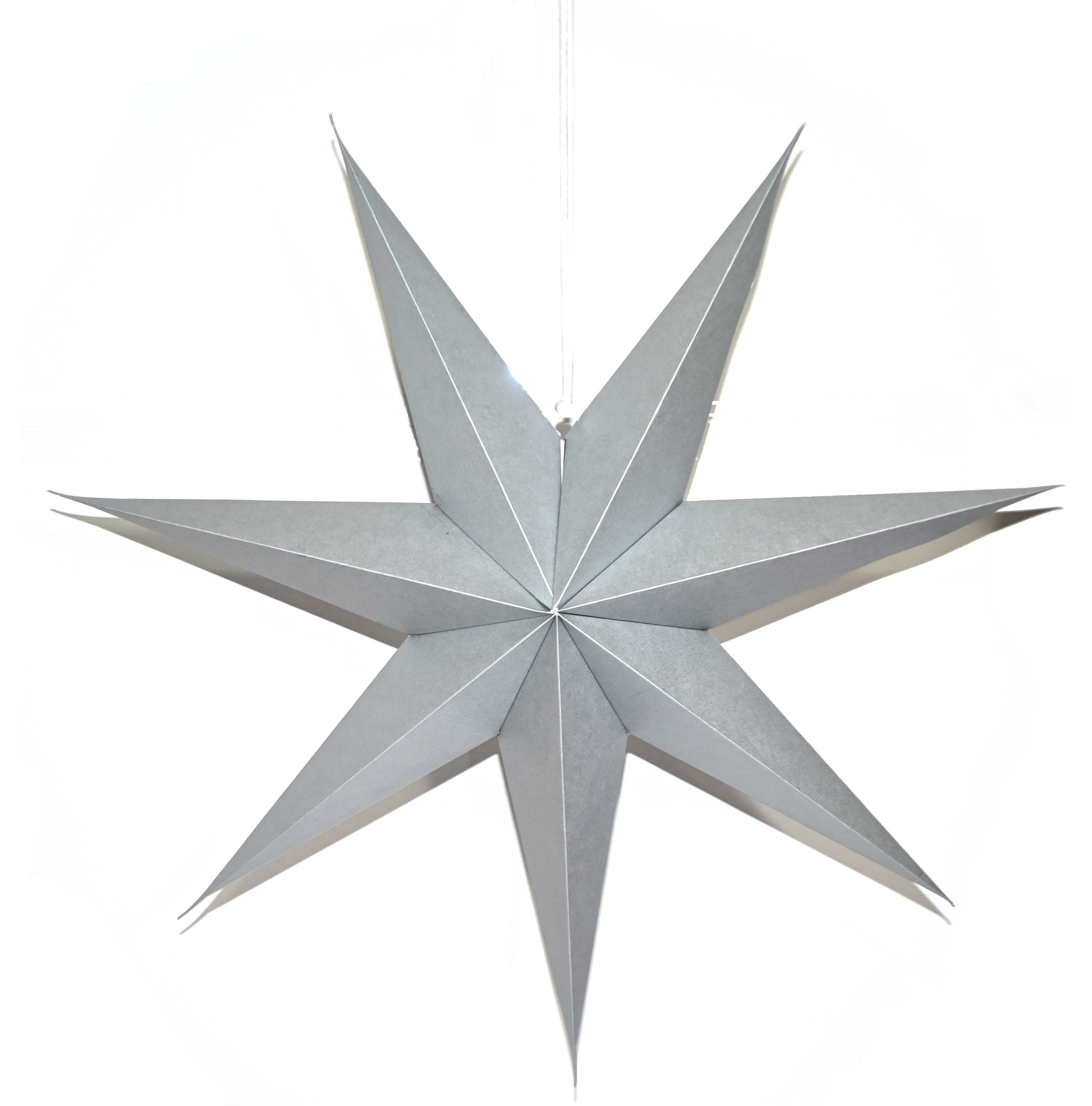 3d 7 Pointer Star Silver 65cm Gift