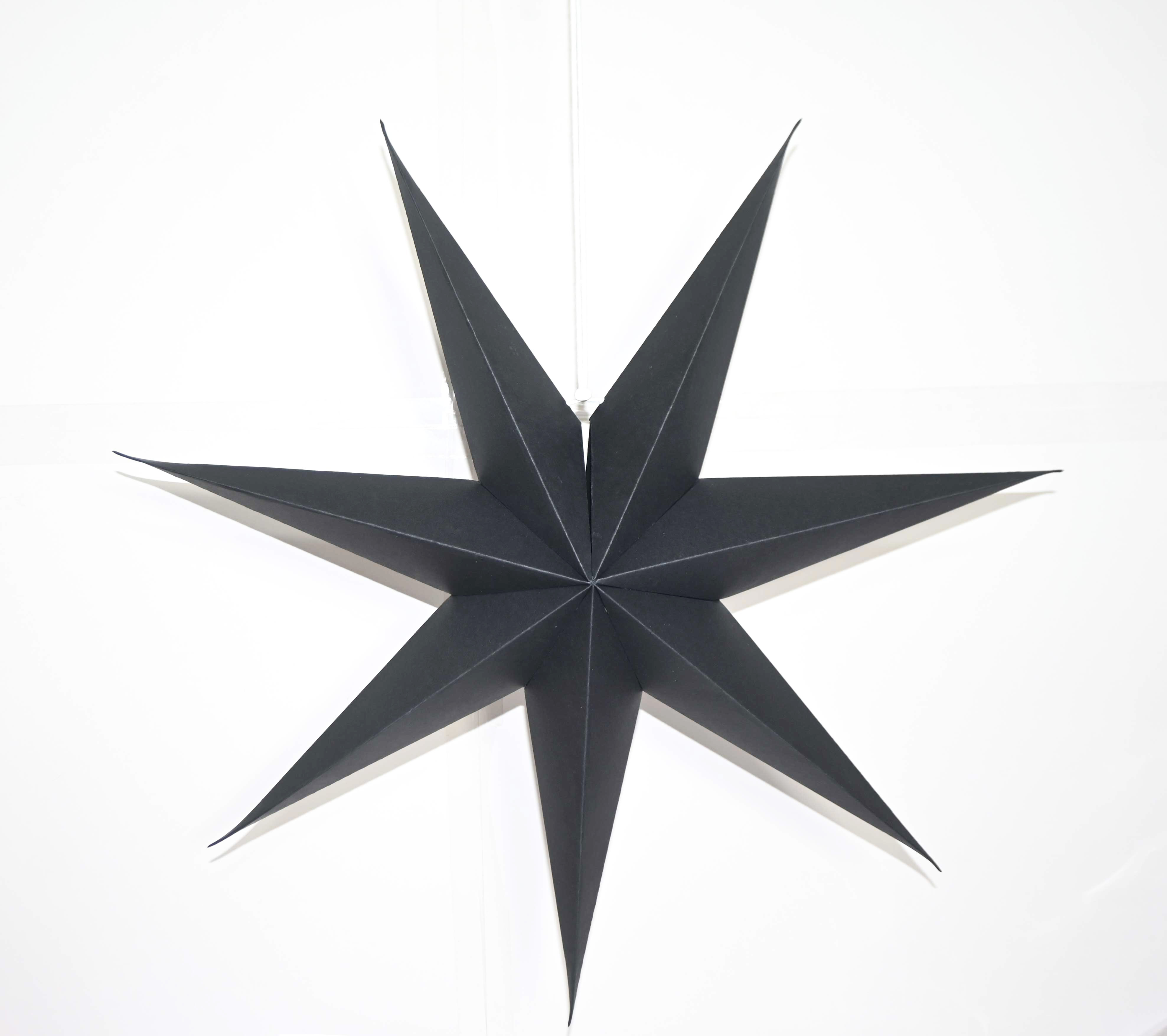 3d 7 Pointer Star Black 65cm Gift