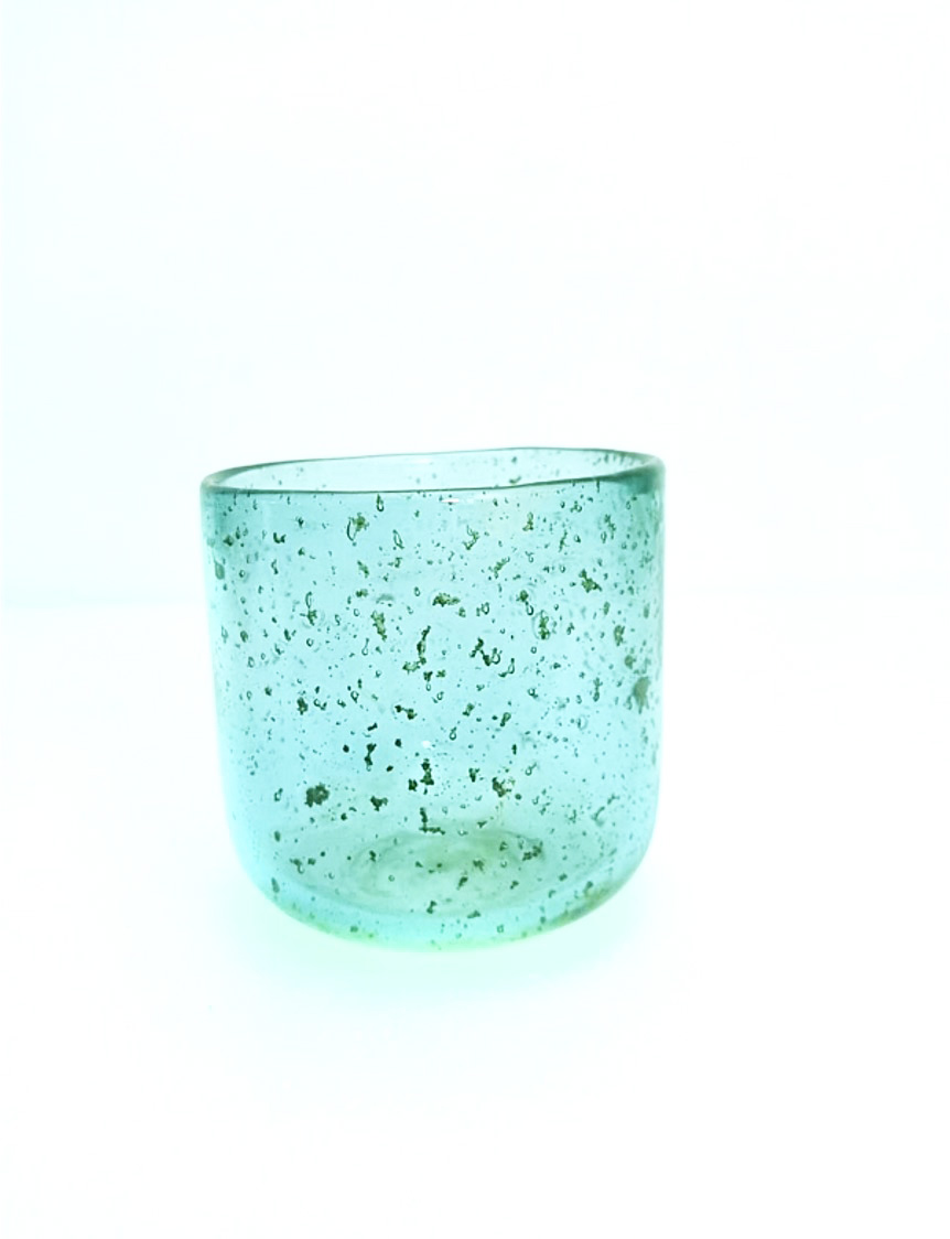 Tealight Holder In Stone Finish Turquise Gift