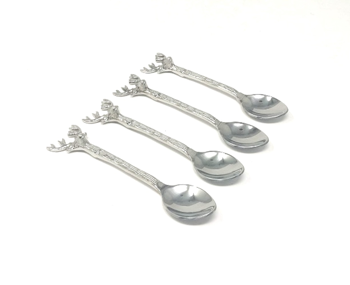 Teaspoons Set Of 4 Stag Gift