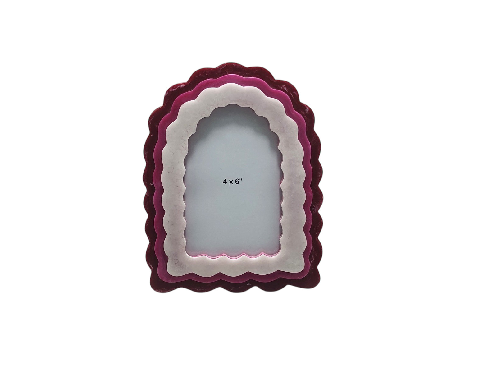 Scalloped Resin Photo Frame 4x6