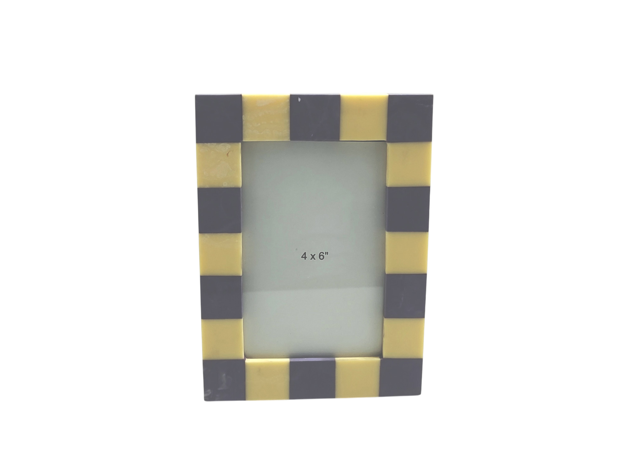 Liliac And Cream Chequered Photo Frame 4x6 Inches Gift