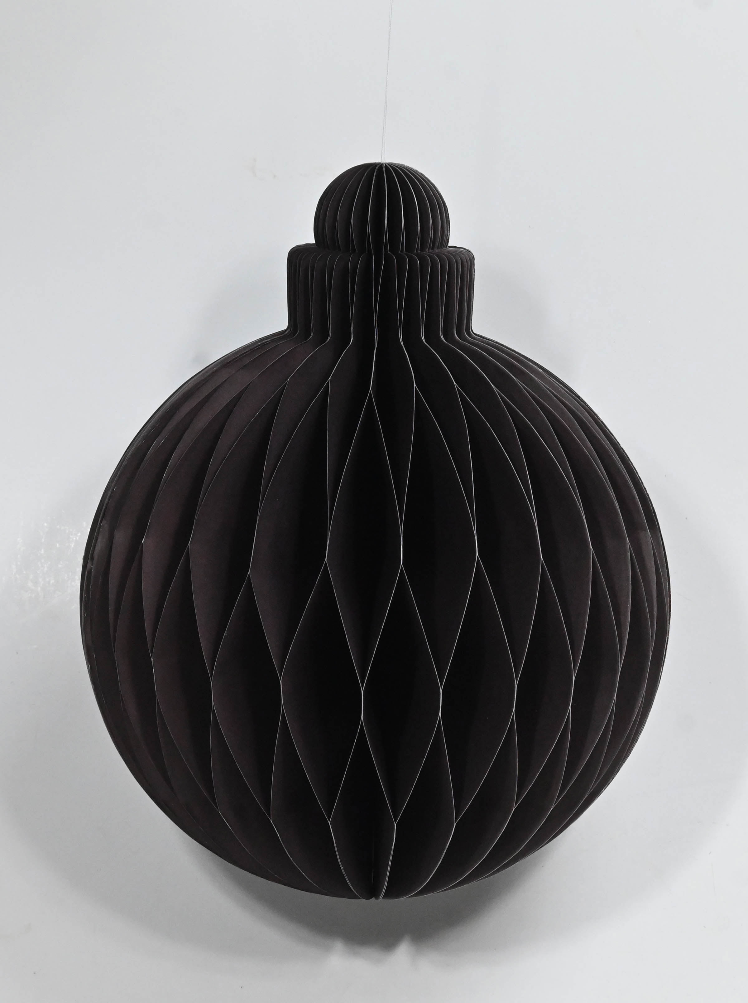 Round Bauble Hanging - 20cm Solid Brown Gift