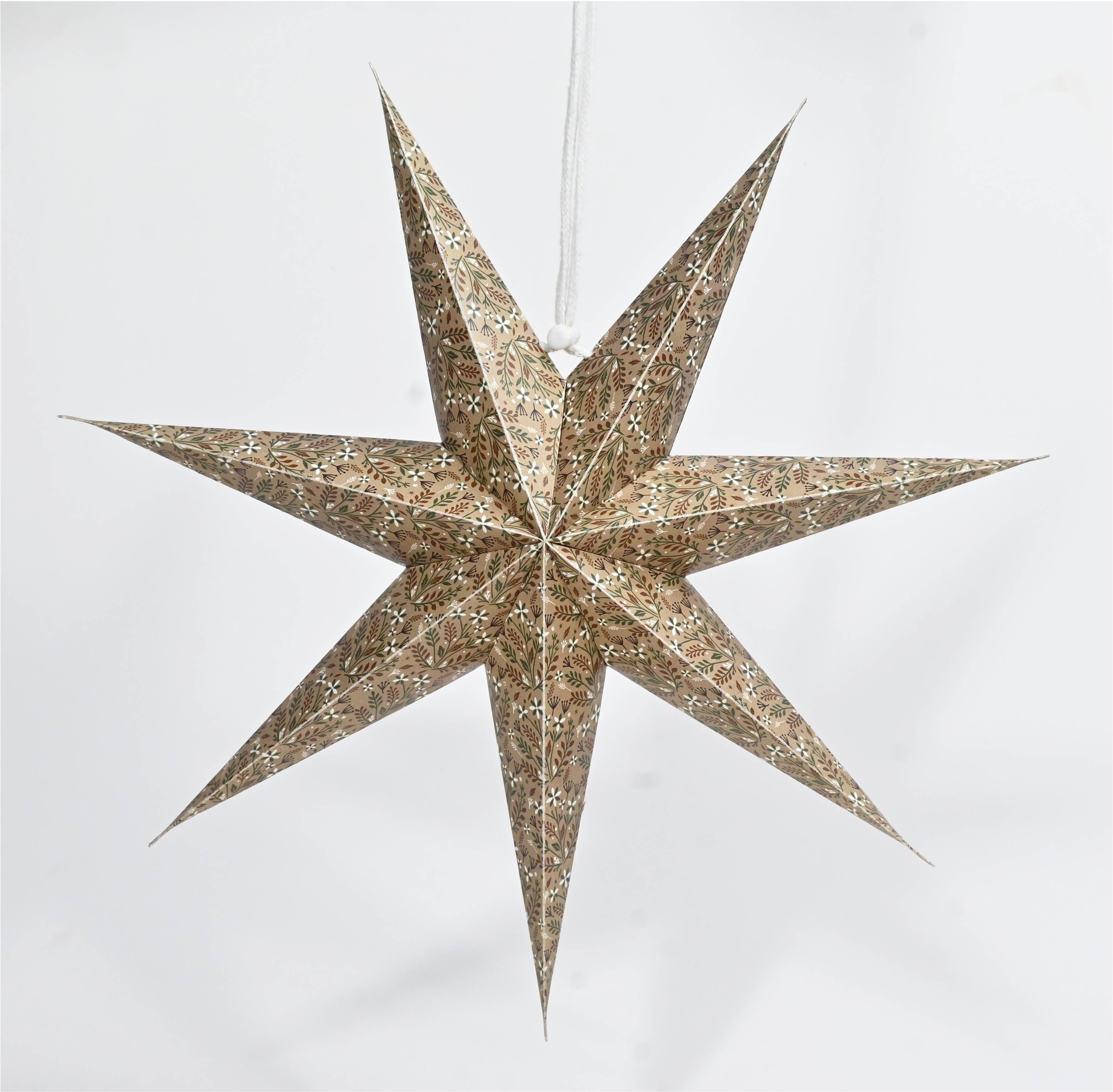 Printed Star Hanging - 30cm Multi Gift