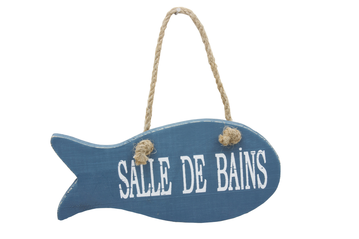 Salle De Bain Fish Sign Seaside Gift