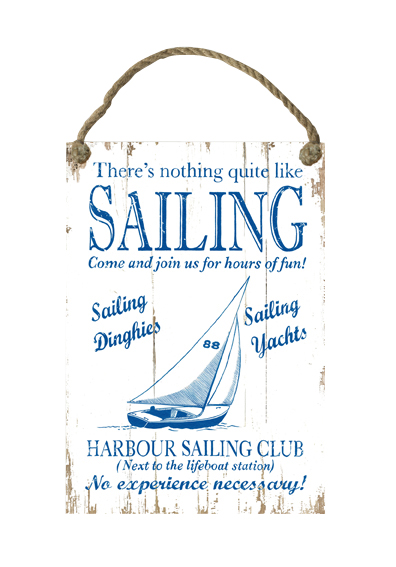 Sailing Sign By The Sea Gift