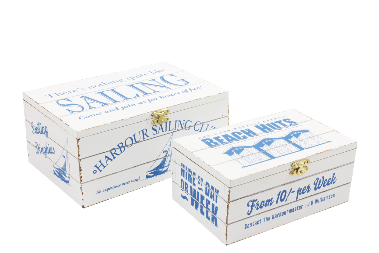Sailing Set Of 2 Nesting Boxes Gift