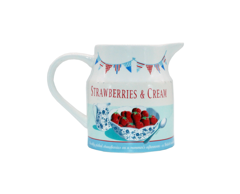 Strawberries & Cream 650ml Jug Coffee Break Gift