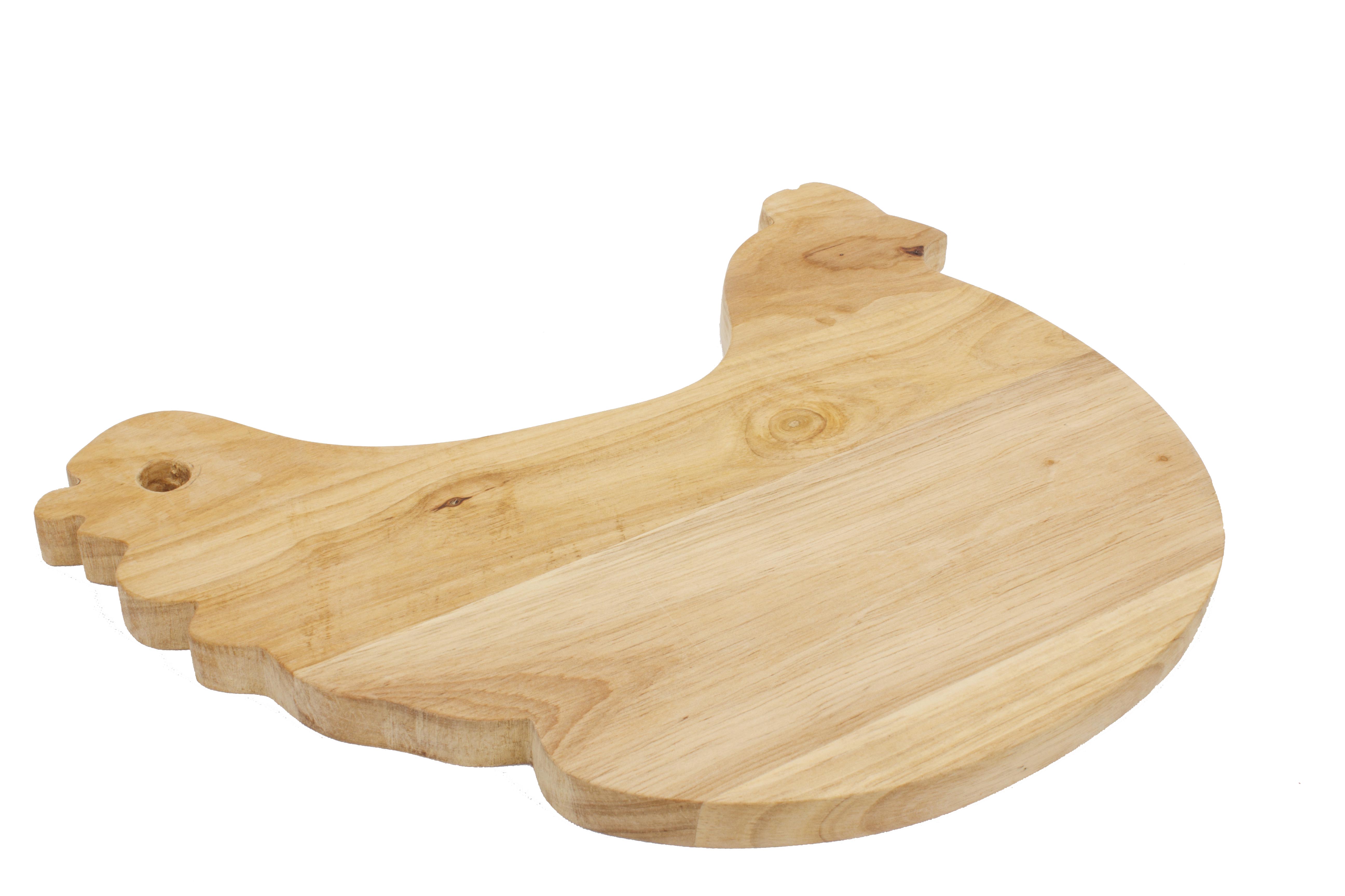 Hen Oak Chopping Board 33 X 27cm Gift